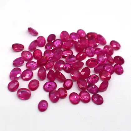 Loose Ruby Gemstones Egg Shape Gems Wholesale Prices