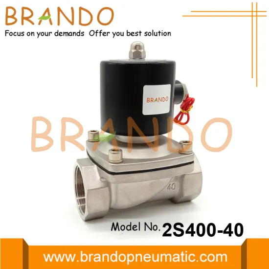 2S400-40 Stainless Steel Solenoid Valve 1.5'' 24VDC 220VAC