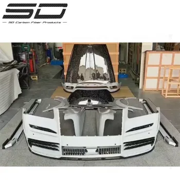 MSY Body Kit with Dry Carbon Fiber Forged Carbon Fiber Upgrade for Rolls Royce Cullinan Hood