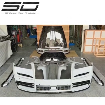 MSY Body Kit with Dry Carbon Fiber Forged Carbon Fiber Upgrade for Rolls Royce Cullinan Hood