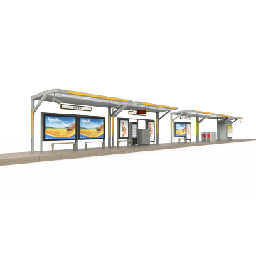 Custom Tram Passenger Shelter / Bus Rapid Transit stops
