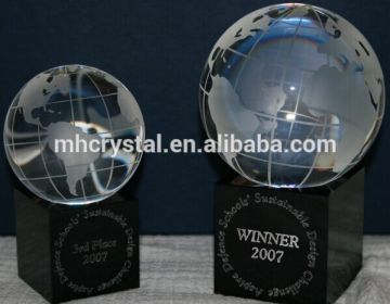 Crystal Hand Cut Glass Globe On Stand MH-0021H