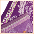 100% шерстяное вязаное одеяло с цветочным пейсли