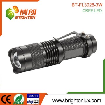 Hot Sale Best Powerful 3watt led Pocket metal flashlight