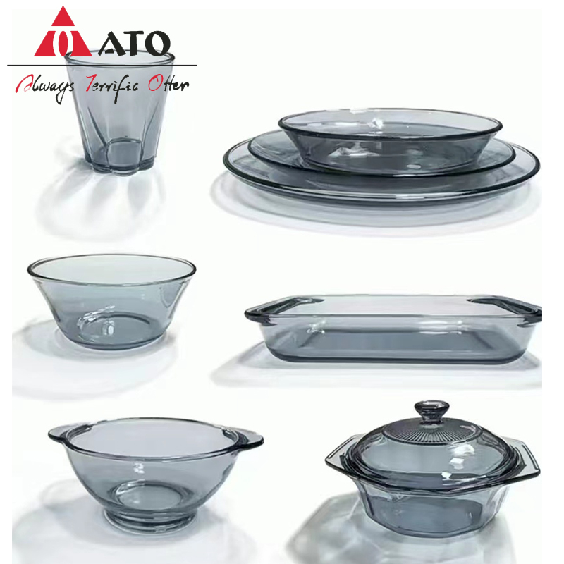 Kitchen fruit salad glass bowl dish plate dinnerware