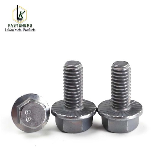 DIN6921 Высокатрывалы ніт з шасціграннай галоўкай з зубчастым фланцам