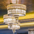 Large project hotel lobby glass crystal chandelier