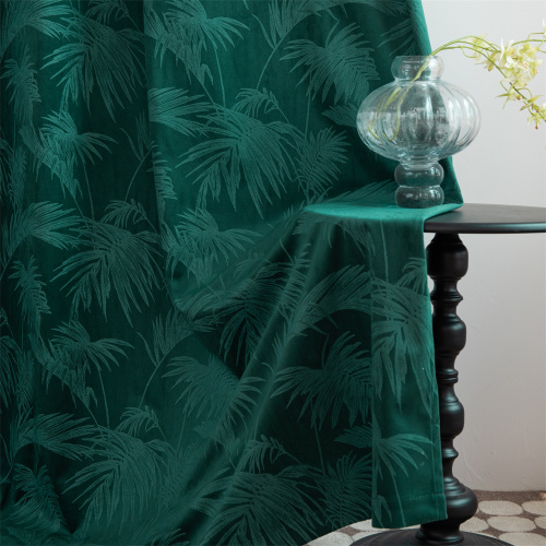 Home Textile Wrinkle Resistant Glue Embossing Velvet Fabric