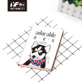 Custom adorable pet dog style PU leather notebook softcover diary