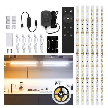 Dimmable Dual-Color Temperature LED Light Strip for Wardrobe and Home Mirrors