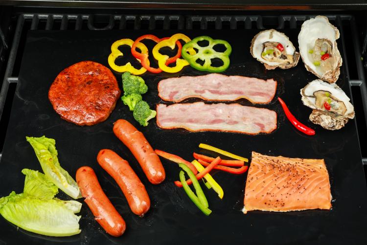 PTFE الألياف الزجاجية غير القابلة لإعادة الاستخدام BBQ Grill Mat Liner