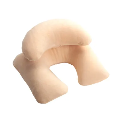 Travel Comfort: Polar Fleece Inflatable Neck Pillow