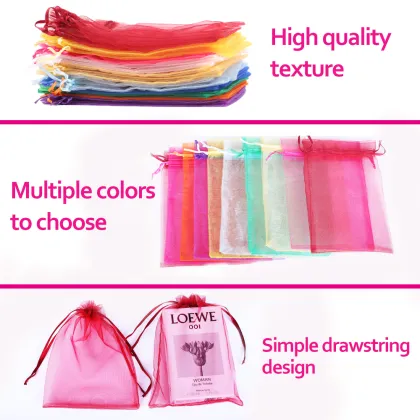 5x7 Inch Organza Pouch Bags - Packaging Organza Bags 13x18cm