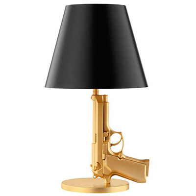 Philippe Starck bed pistool lamp