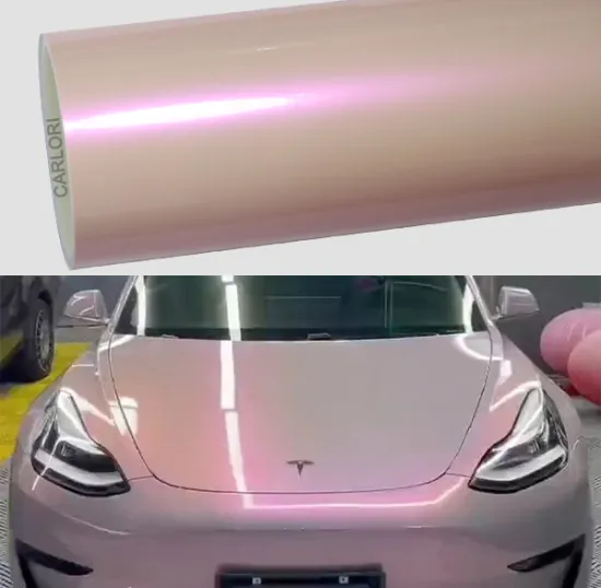 chameleon gloss pink car vinyl wrap