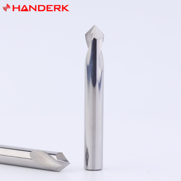 OEM Handerk Solid Carbide Drill Bits - HRC 45/55/65: High-Quality CNC Tools with 2-Flute Solot Center Drilling Design