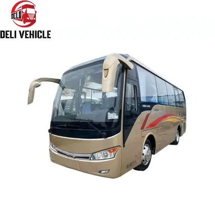 Used Luxury Coach Bus Kinglong XMQ6802 - 31 Seats