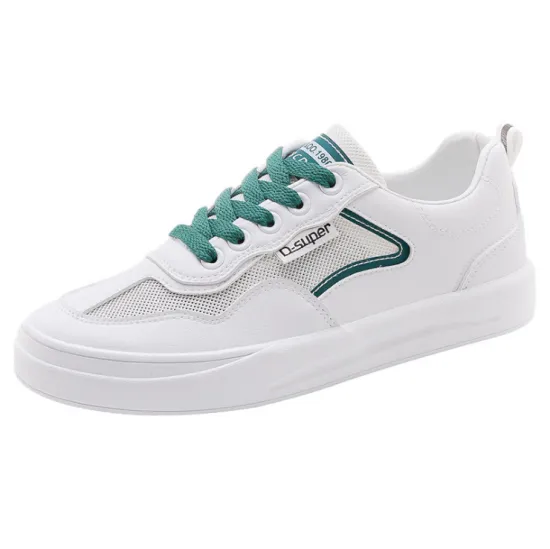 2021 front side mesh design white lady shoes