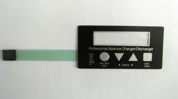 Polyester Rubber 10m Ohms Rear Adhesive 3m468 Membrane Switch Keyboard