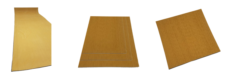 Decking Faux Teak Flooring Sheet For Yacht