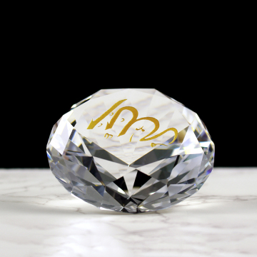 Regalos de boda de diamantes de Crystal Muslim de 80 mm de 80 mm para invitados
