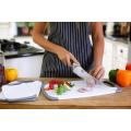 3 Pieces Plastic Kitchen Cutting Board Chopping Set