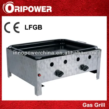 With Eenamel Pan Gas Grills