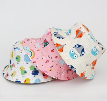 Colorful Cartoon Kids Sun Hats for Outdoor Leisure
