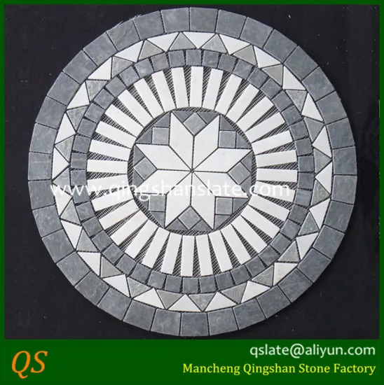 slate stone tile round mosaic medallion floor patterns