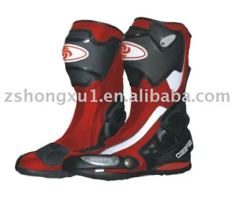 New Design with PU Leather Motorcycle Riding Boots