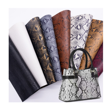 Latest Trends in Snake Skin-Printed PVC Leather Fabric for Bag, Shoe, and Sofa Upholstery