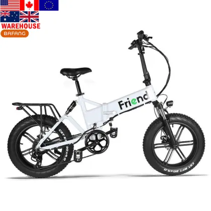 750W Rear Drive Motor Cheap Electric Moped Bike 20" Cruiser E-Bike