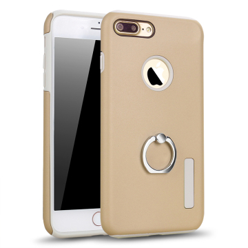 LZB New Arrival Dualpro TPU PC 2 in 1 Hybrid Phone Case for iphone 7 plus with ring holder stand kickstand