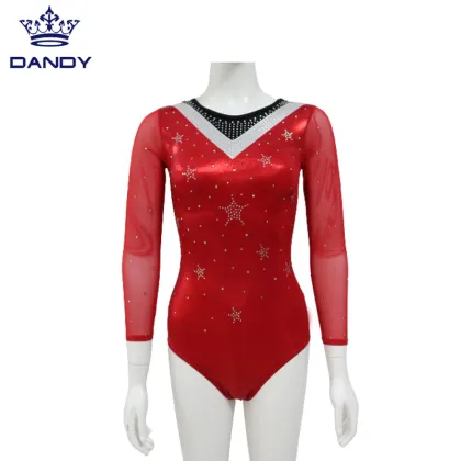 Custom black dance leotards