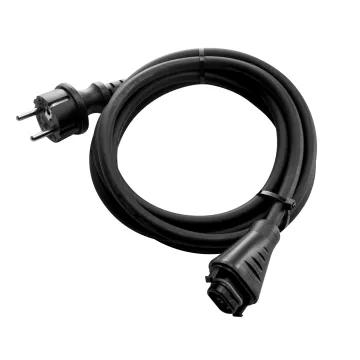 5M 9.5mm OD IP68 Waterproof 3 Core Copper Rubber HMS BC05 to Schuko EU Plug Power Cable for Solar Micro Inverter