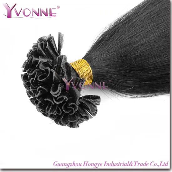 Pre-Bonded Nail Hair Extension U-Tip Brazilian Human Hair