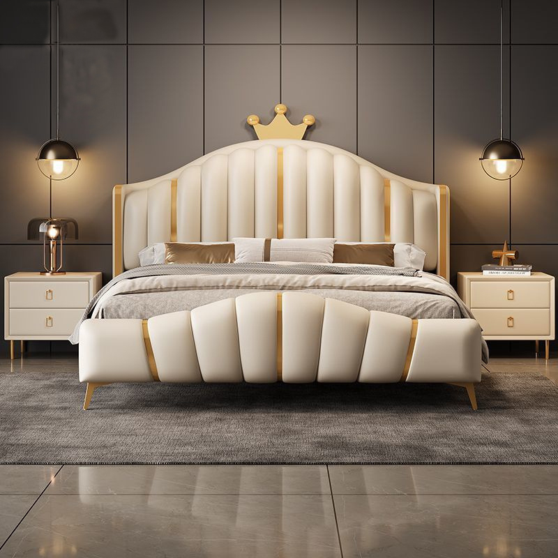 Queen Upholstered Panel Bed