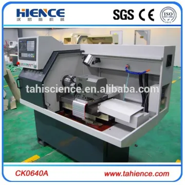 High quality new condition small horizontal metal gany type cnc lathe price CK0640A