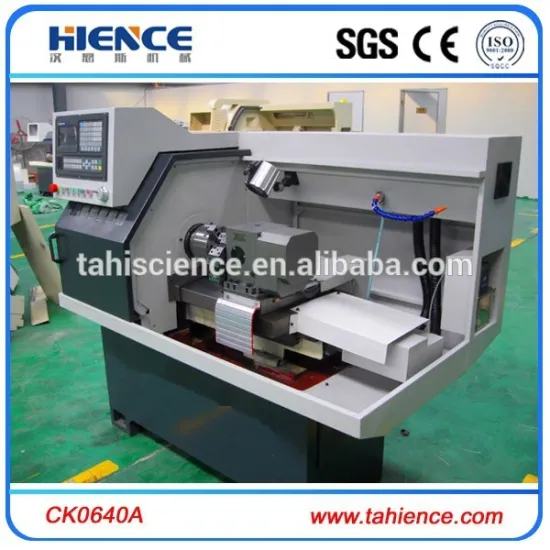 High quality new condition small horizontal metal gany type cnc lathe price CK0640A