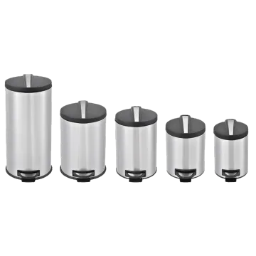 Stainless Steel Garbage Can Combo