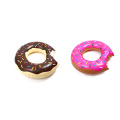 Inflatable PVC water toy printed donut swim ring