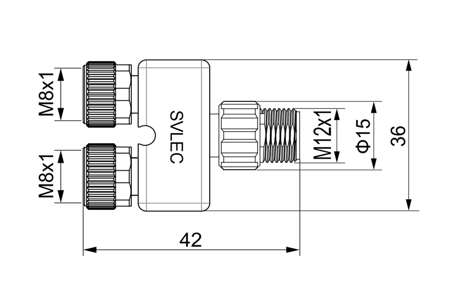 M12 Y Connector