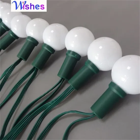 G40 colorful LED string lights ball