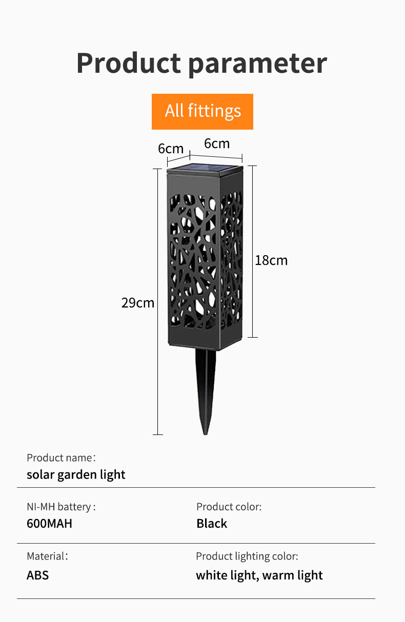Ground plug solar garden light