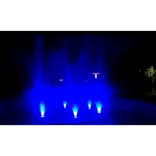 Ороиши боғи боғи Данделион Фонтсерт бо намоиши мусиқӣ