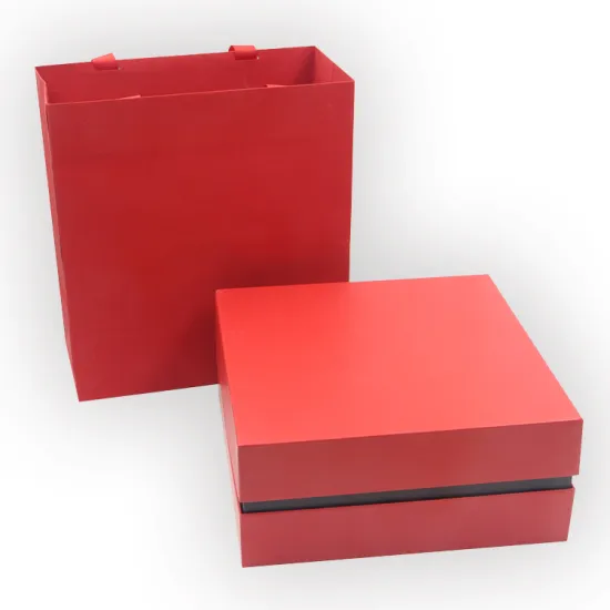 Guaranteed quality red colored paper bag for gift