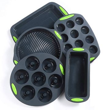 Premium Food Grade Silicone Bakeware Set - 5 Piece Bread Loaf Pan