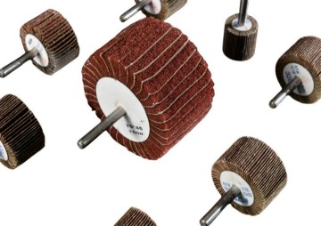 Durable Aluminum Oxide Flap Wheels with Integrated Shafts