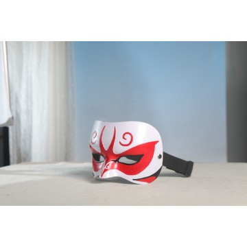 Máscara de cosplay de anime branco vermelho Nano Core
