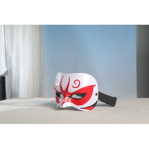 Máscara de cosplay de anime branco vermelho Nano Core